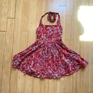 Armani Exchange Halter Neck Fit and Flare …